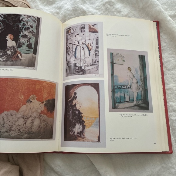Red Louis Icart Etchings Book - Picture 5 of 7